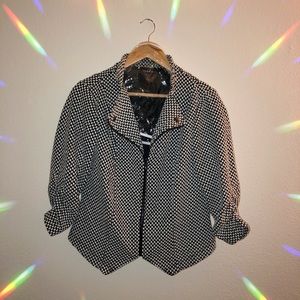 Black + white Torrid moto jacket